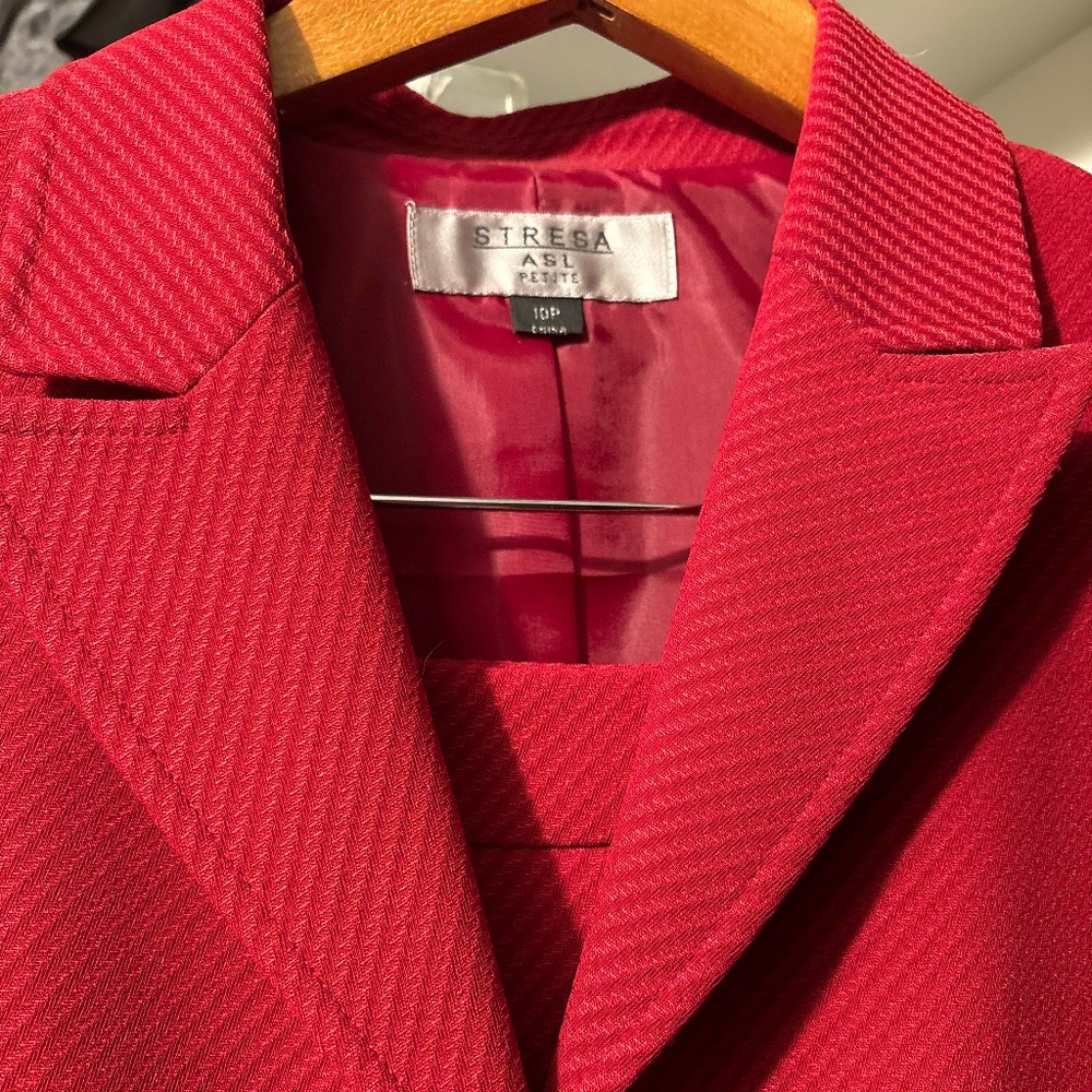 MANDARIN RED Stresa suit and skirt